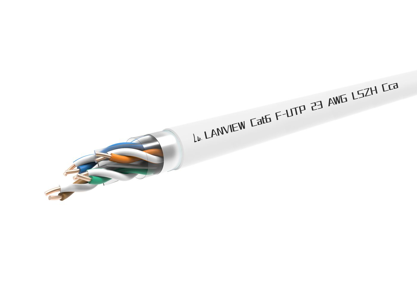 Lanview LVN122160 networking cable White 305 m Cat6 U/UTP (UTP)
