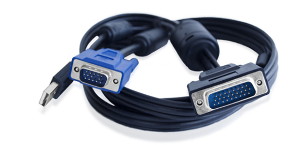 ADDER VGA+USB-26HDM, 2m KVM cable Black