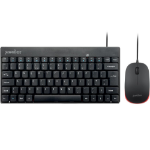 Perixx Periduo-212 Mini Keyboard and Mouse Desktop Set Black
