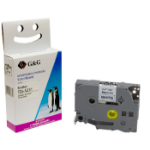 G&G Image 17088 DirectLabel black on white extra strong Laminat (replaces Brother TZES231) for Brother P-Touch TZ 3.5-18mm/6-12mm/6-18mm/6-24mm/6-36mm