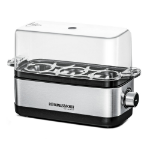 Rommelsbacher ER 300 eierkoker 3 eieren 300 W Roestvrijstaal, Transparant