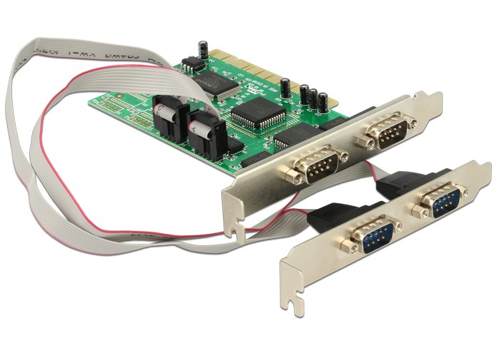 Image of DeLOCK PCI Card 4x Serial interface cards/adapter
