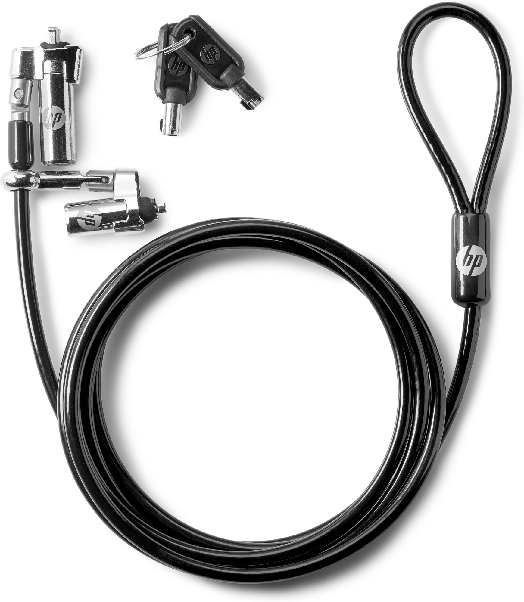 Photos - Cable (video, audio, USB) HP Dual Head Keyed Cable Lock 10 mm T1A64AA 