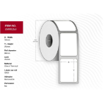 Capture 35000263 printer label White