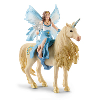 Image of Schleich Eyela riding on golden unicorn - 5 yr(s) - Girl - Bayala:...