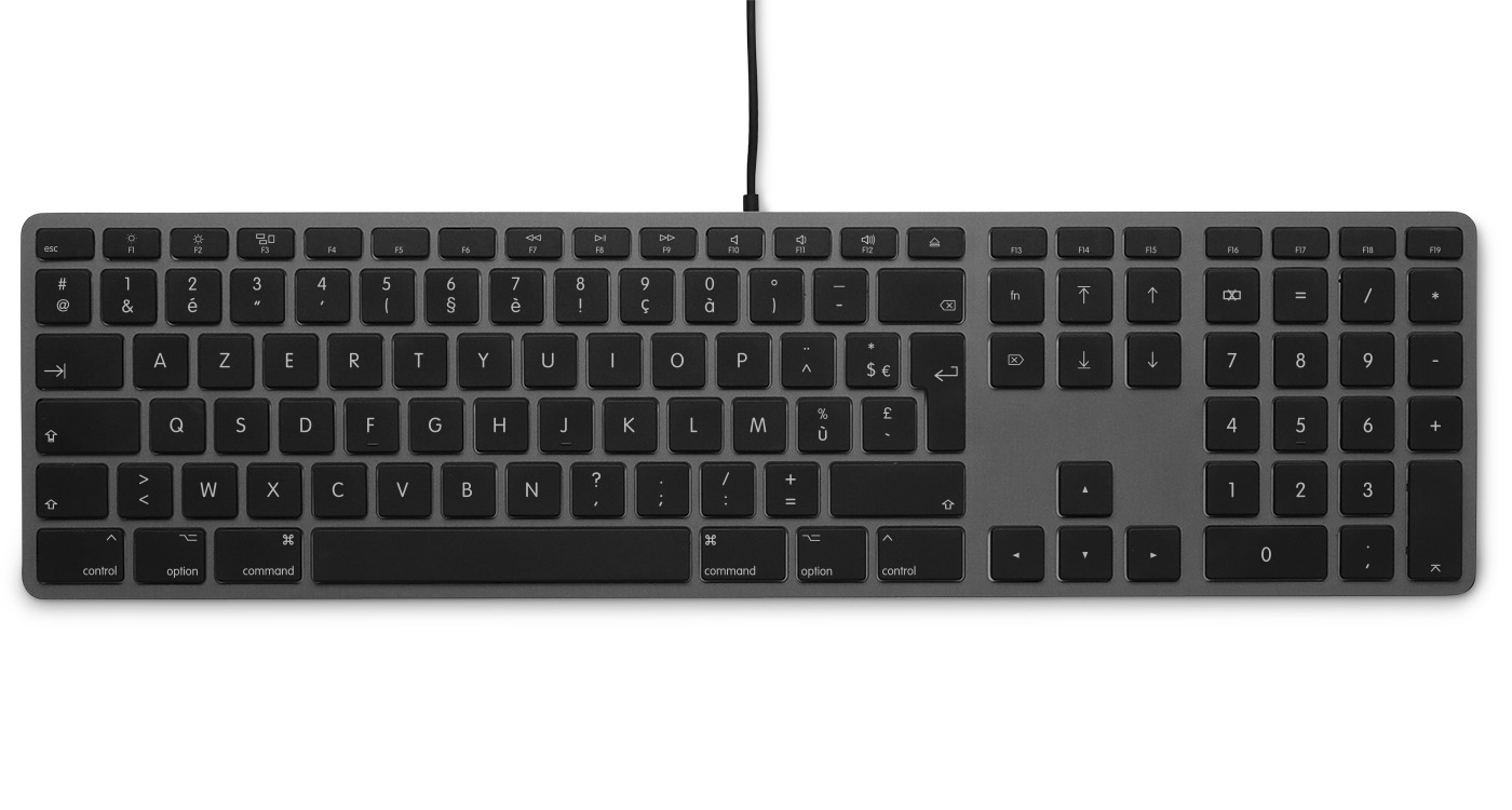 EU Product - kabelgebundene USB Tastatur spacegrau FR - Keyboard thumbnail