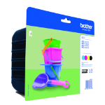 Brother LC-221VALBP Ink cartridge multi pack Bk,C,M,Y, 4x260 pages ISO/IEC 24711 Pack=4 for Brother DCP-J 562