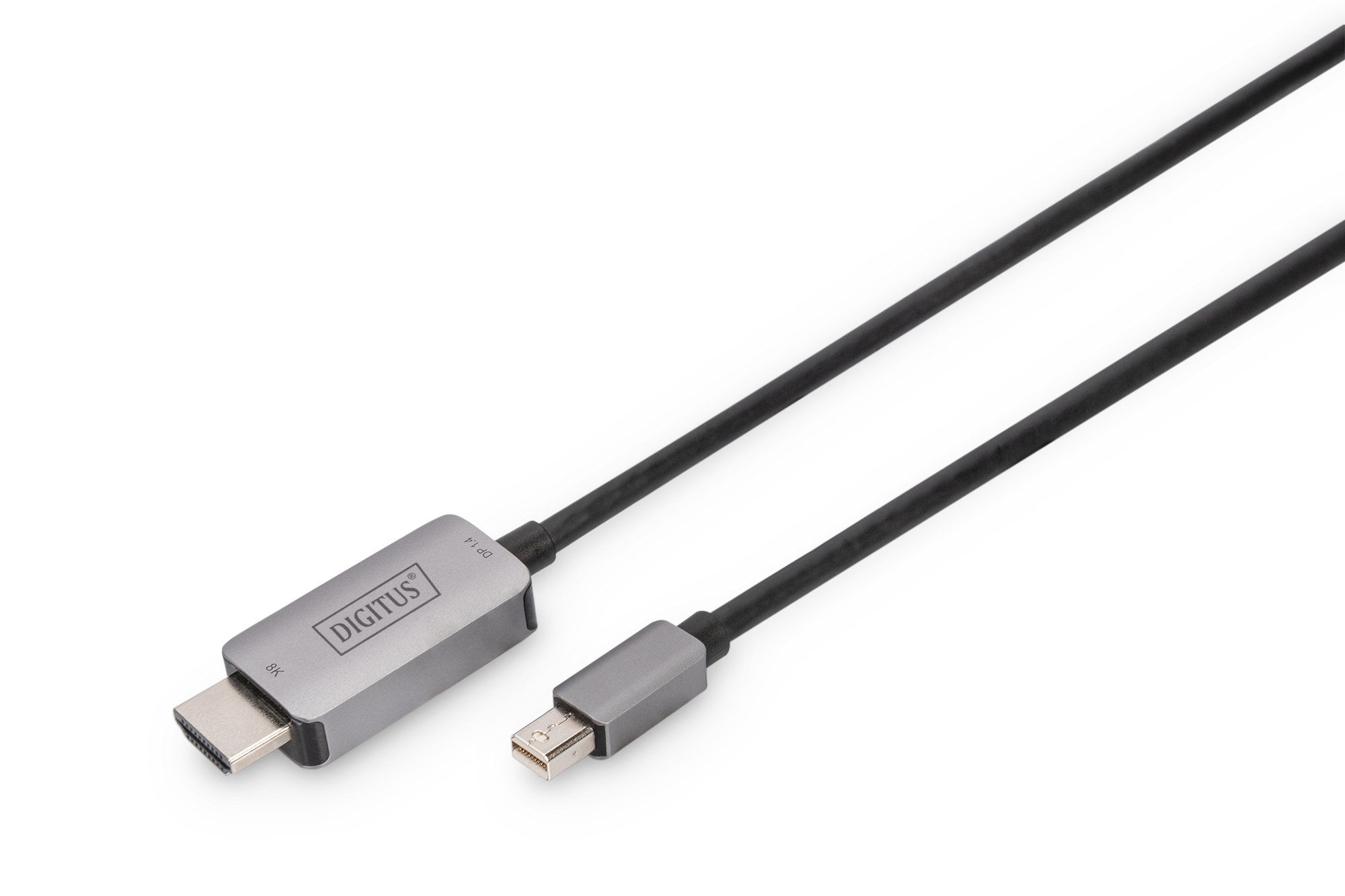 Image of Digitus 8K Mini DisplayPort Adapter Cable, Mini DP - HDMI Type A