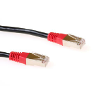 ACT Zwarte 0,5 meter LSZH F/UTP CAT5E patchkabel cross met RJ45 connectoren