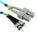 Cables Direct 3MTR ST-SC 50/125OM3  AQUA