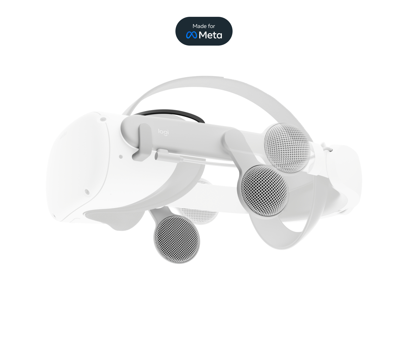 Logitech 982-000154 headphones/headset Wired Head-band Virtual reality (VR) USB Type-C Grey
