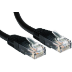 Cables Direct Cat6 U/UTP networking cable Black 3 m U/UTP (UTP)