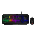 MSI FORGE GK100 COMBO keyboard Mouse included Gaming USB QWERTY US English Black