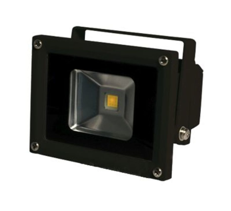 EU Product - Spot Outdoor Baustrahler 10W schwarzes Gehuse - warmwei V2 thumbnail