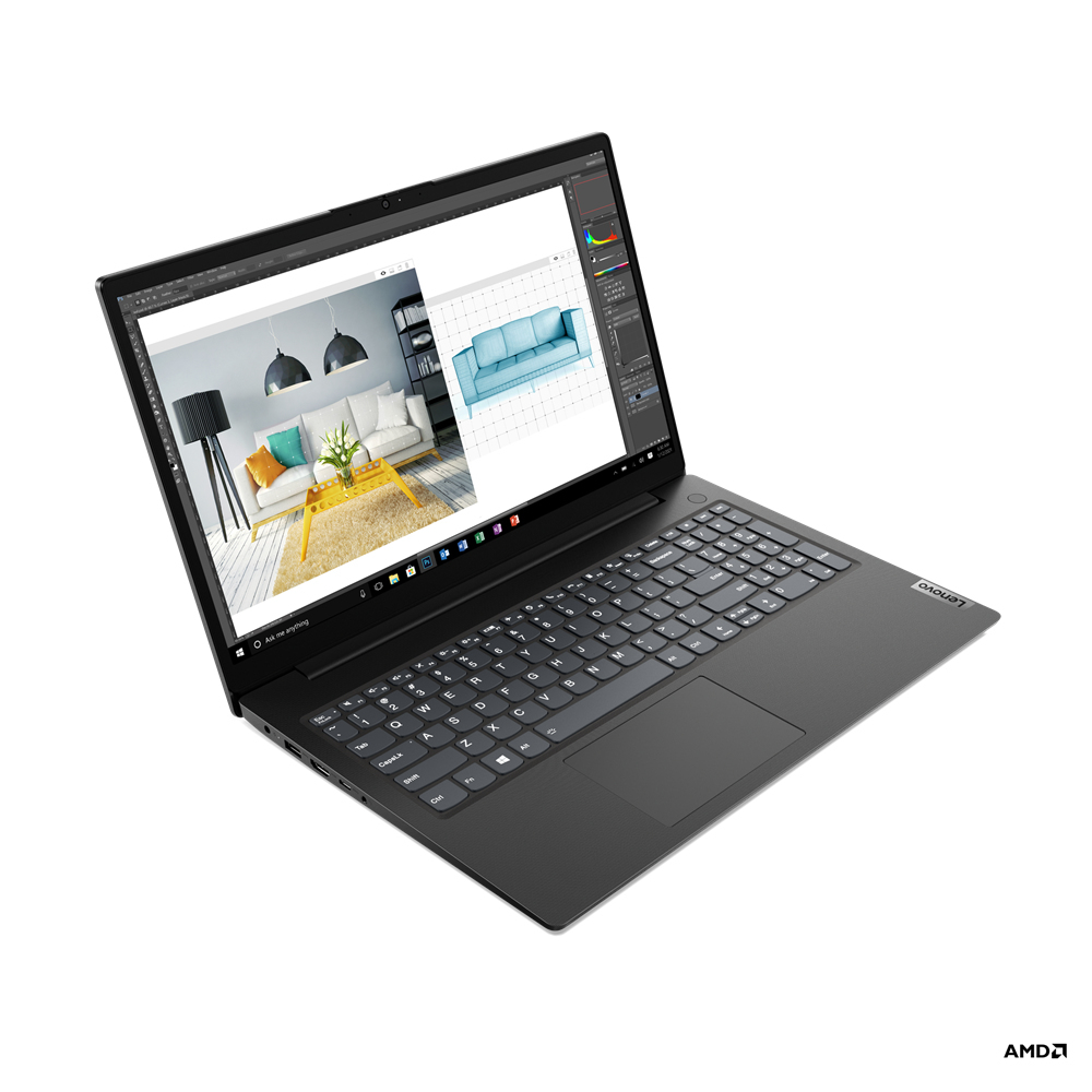 Image of Lenovo V V15 Laptop 39.6 cm (15.6") Full HD AMD Ryzen 5 5500U 8...