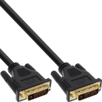 InLine DVI-D cable, Premium, 24+1 M/M, Dual Link, gold plated, 2m