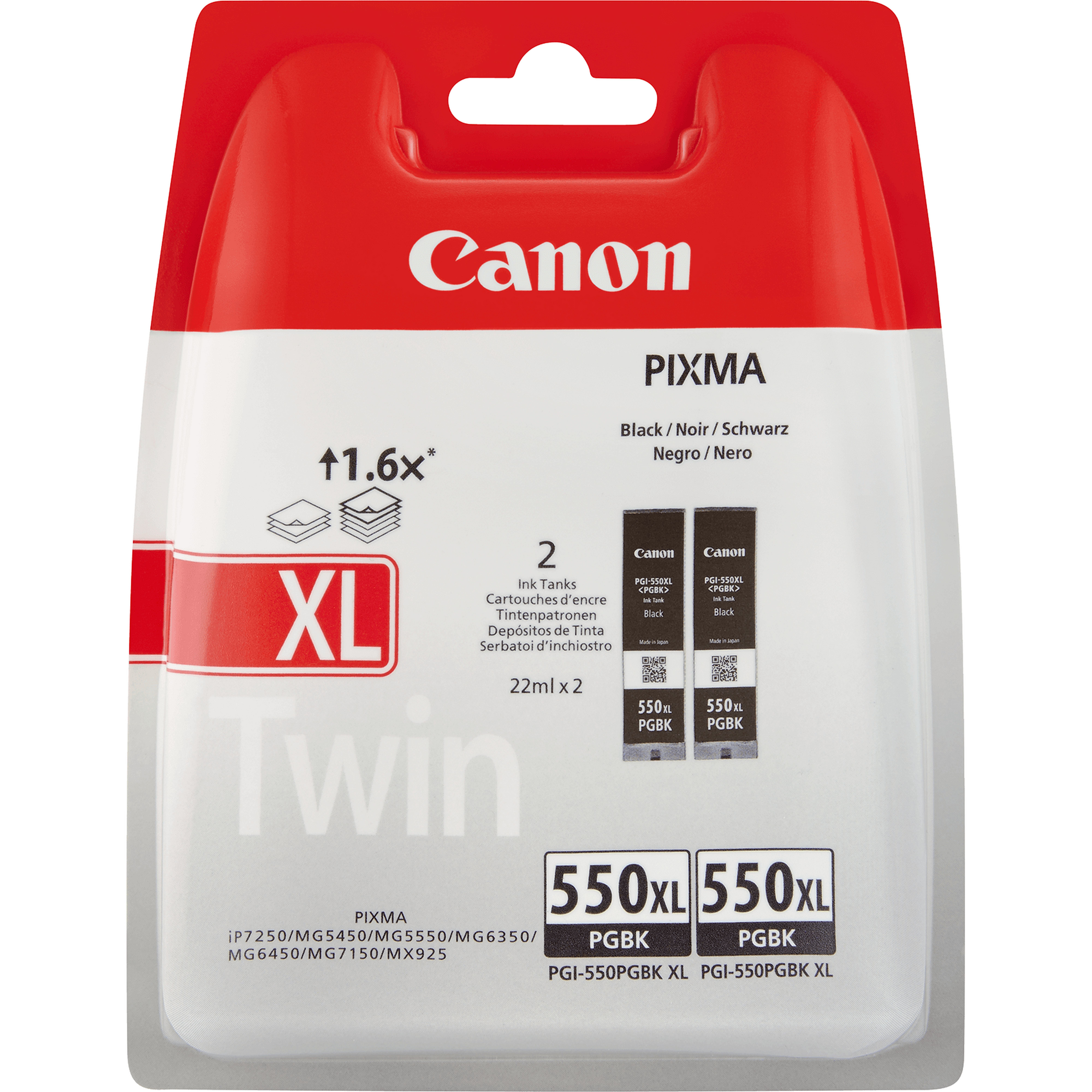 Image of Canon 6431B005/PGI-550PGBKXL Ink cartridge black high-capacity...