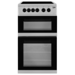 Beko 50cm Double Cavity Electric Cooker - Silver