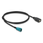 DeLOCK 90703 coaxial cable 1 m HSD Z USB A Black, Blue