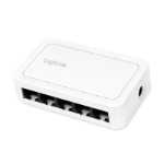 LogiLink Desktop Gigabit Ethernet Switch 5-port, plastic case, white