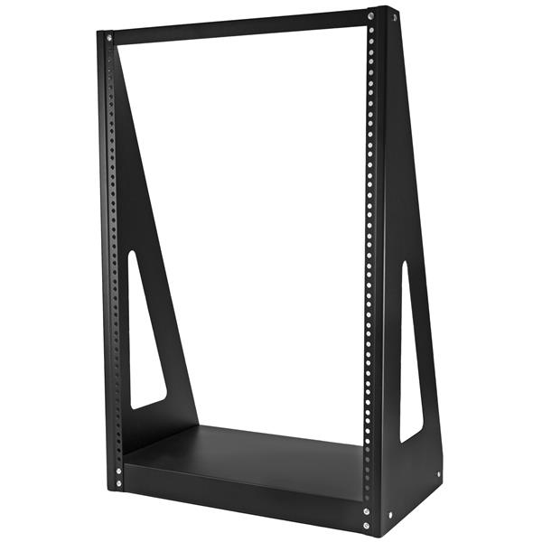 Image of StarTech.com 2-Post 16U Heavy-Duty Desktop Server Rack, Small Open...