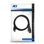 ACT 2 meter HDMI naar DVI-D adapterkabel, 1x HDMI A male, 1x DVI-D single link male 18+1