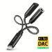 Axagon ADA-HCPD audio cable 0.1 m USB-C, 3.5 mm USB-C Black