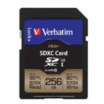 Verbatim ProPlus memory card 256 GB SDXC Class 10 UHS-I