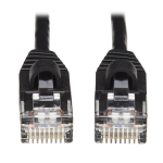Tripp Lite N261-S25-BK Cat6a 10G Snagless Molded Slim UTP Ethernet Cable (RJ45 M/M), Black, 25 ft. (7.62 m)