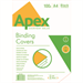 Fellowes Apex Leatherb Cover Black A4 100pk
