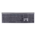 TechZone TZACTCB01 teclado Universal RF inalámbrico + bluetooth QWERTY Negro, Plata