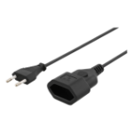 Deltaco DEL-109AC power cable Black 1 m Power plug type N CEE7/16