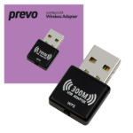 PREVO USBW4 300Mbps N300 USB Wireless Network Adapter