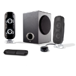 Cyber Acoustics CA-3810 speaker set 38 W PC Black 2.1 channels 2-way 16 W