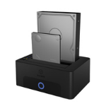 ICY BOX 2-bay Docking and Cloning Station for 2.5" or 3.5" SATA Drives to USB 3.0 Host