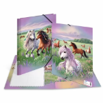 HERMA Elasticated folder A4 Cardboard Horse World