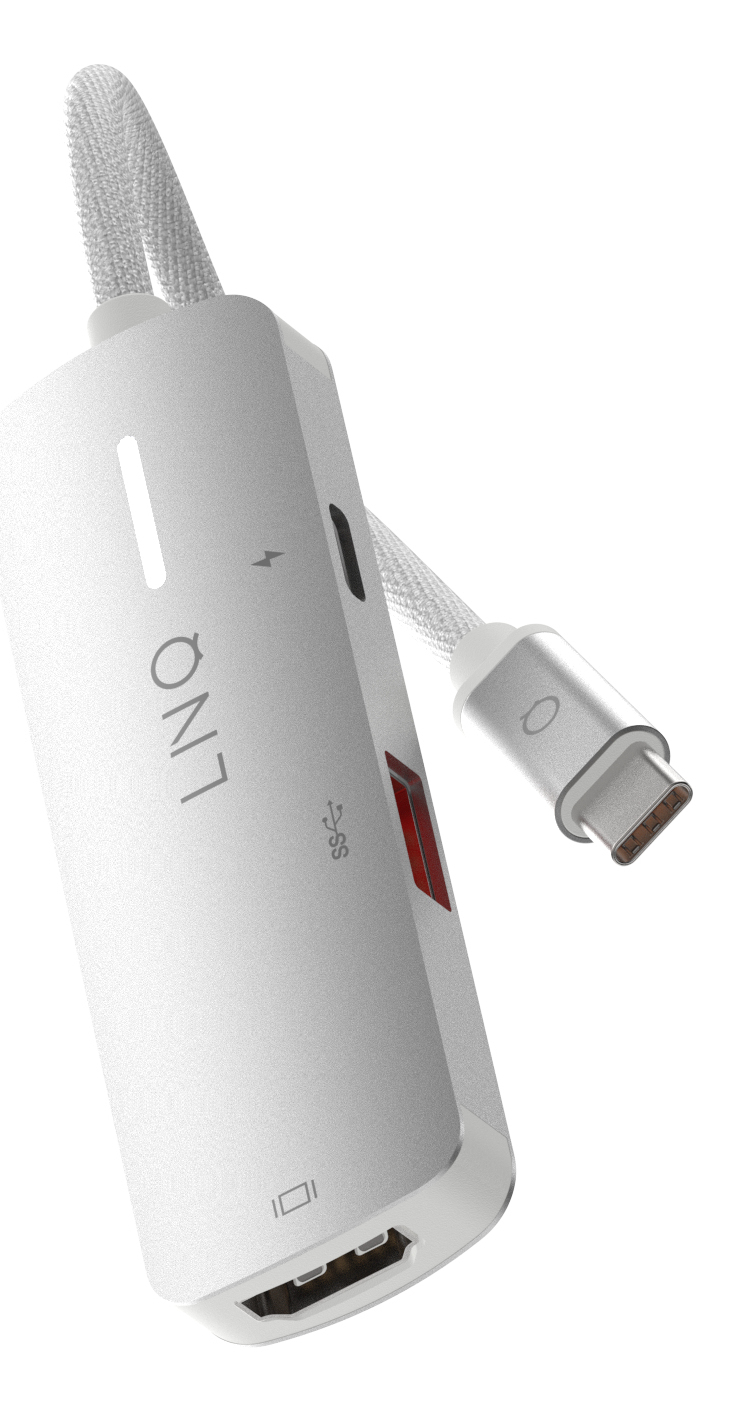 LINQ byELEMENTS 4K HDMI Adapter with PD and USB-A