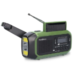NEDIS Emergency radio  DAB+/FM  Hand crank/battery/solar cell/USB power