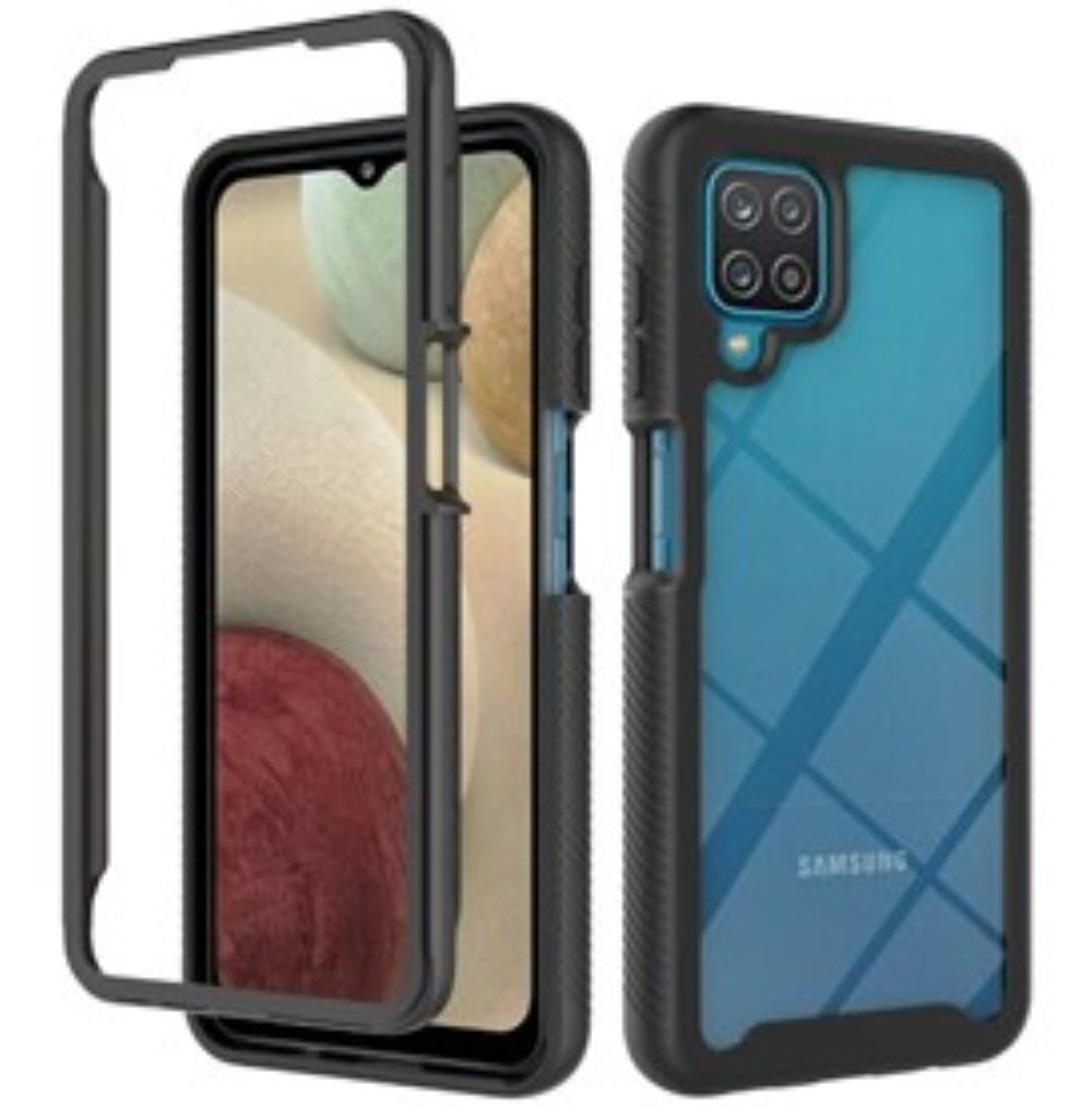 JLC Samsung A12/A12 5G Enclave case with Built in Screen Protector - Black