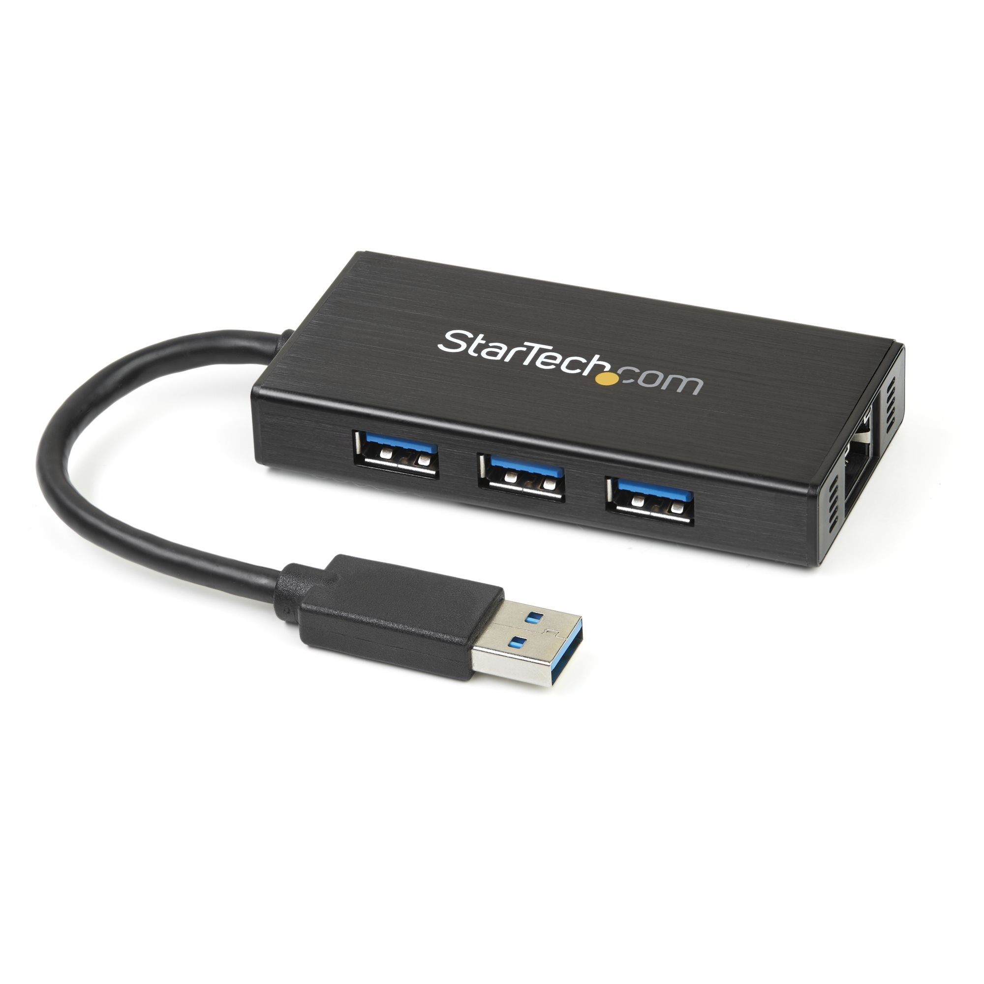 Image of StarTech.com 3-Port Portable USB 3.0 Hub plus Gigabit Ethernet -...