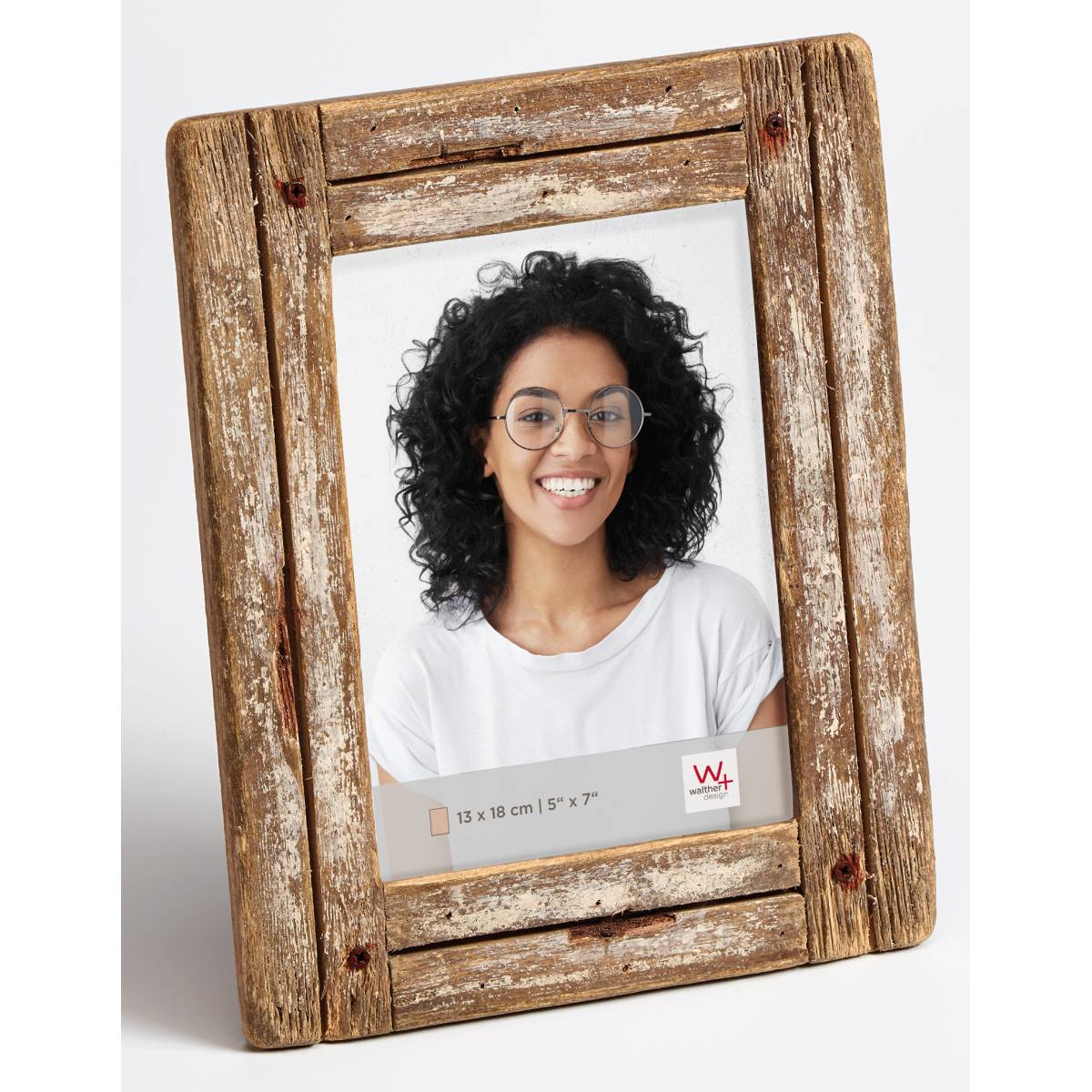 Image of walther design YA318W - Wood - White - Wood - Single picture frame...
