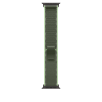 Apple 49mm Green/Neon Trail Loop - M/L - Black Titanium Finish Band Titanium, Polyester, Spandex, Nylon