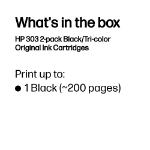 HP 3YM92AE/303 Printhead cartridge multi pack black + color 4ml Pack=2 for HP Envy Photo 6230/e