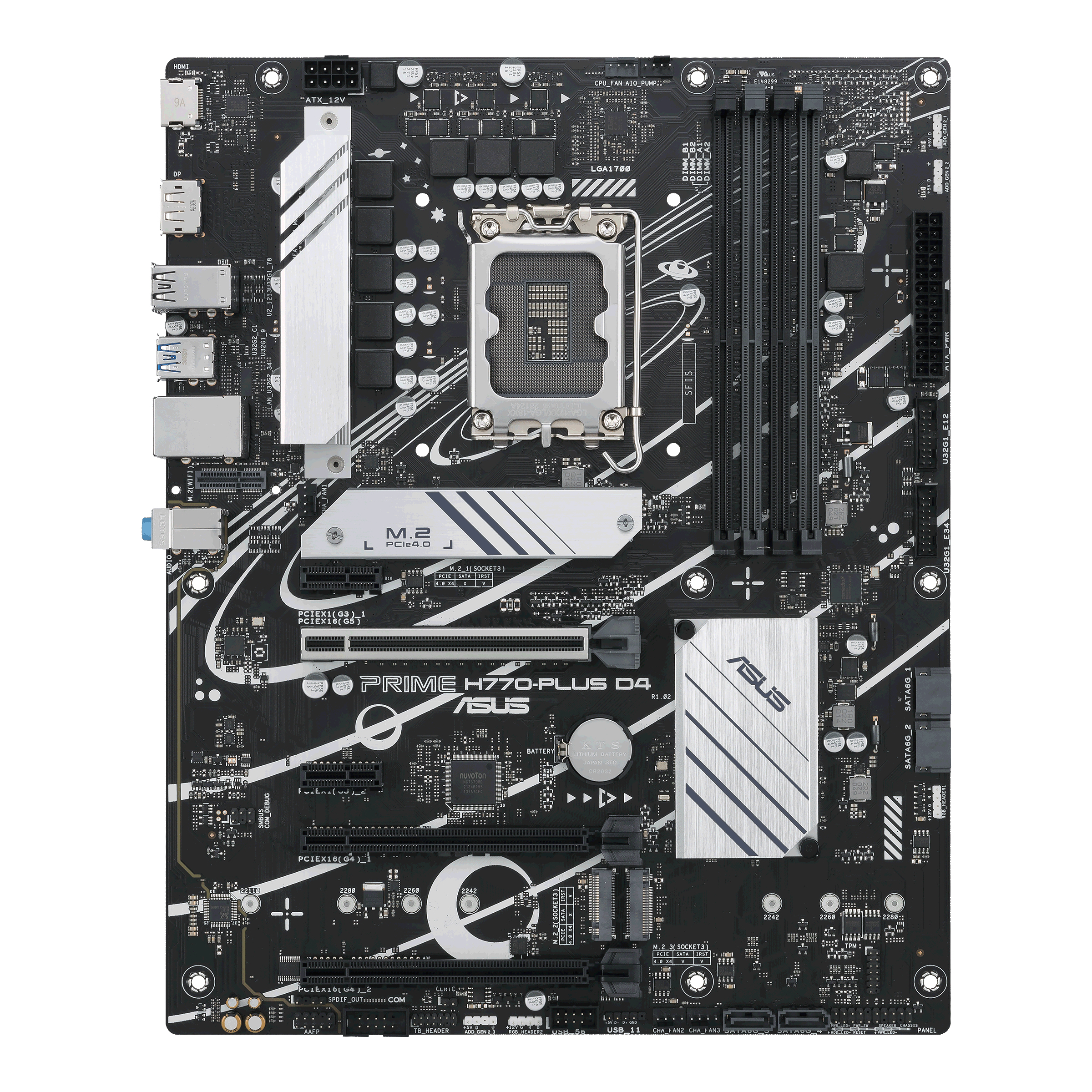 Image of ASUS PRIME H770-PLUS D4 Intel H770 LGA 1700 ATX