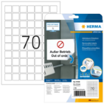 HERMA Removable labels A4 24x24 mm square white Movables/removable paper matt 1750 pcs.