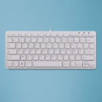 R-Go Tools Compact R-Go ergonomic keyboard AZERTY (FR), wired, white