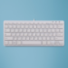 R-Go Tools Ergonomische Tastatur R-Go Compact, flaches Design, Mini-Tastatur, AZERTY (FR), verkabelt, weiß