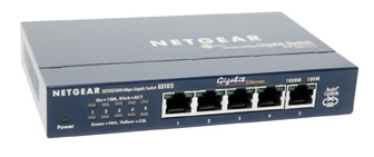 Netgear GS105 Unmanaged Gigabit Ethernet (10/100/1000) Blue