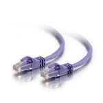 Image of C2G Cat6 550MHz Snagless Patch Cable 1m networking cable Purple