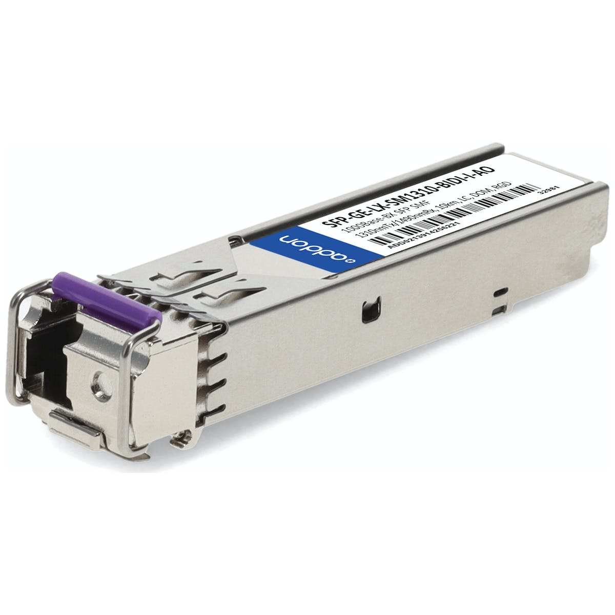 AddOn Networks SFP-GE-LX-SM1310-BIDI-I-AO network transceiver...